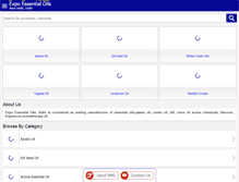 Tablet Screenshot of expoessentialoils.com
